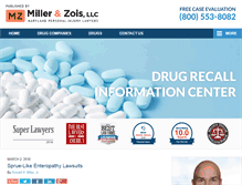 Tablet Screenshot of drugrecalllawyerblog.com